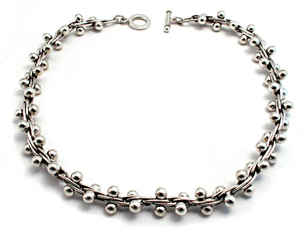 Sterling Silver Statement Necklace